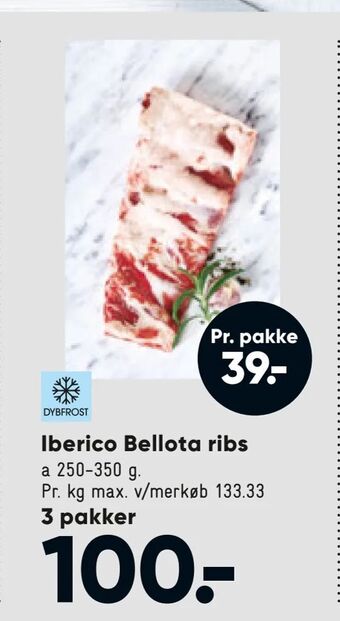 Bilka Iberico Bellota ribs tilbud