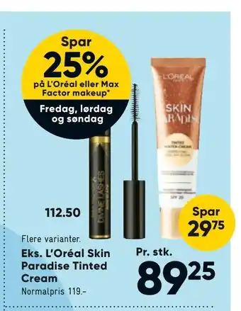 Bilka L'Oréal Skin Paradise Tinted Cream tilbud