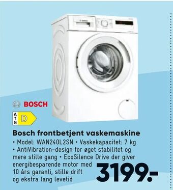 Bilka Bosch frontbetjent vaskemaskine tilbud