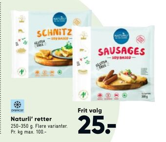 Bilka Naturli' retter tilbud
