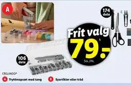 Lidl Trykknapsæt med tang, DKK 79 tilbud