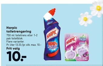 Bilka Harpic toiletrengøring tilbud