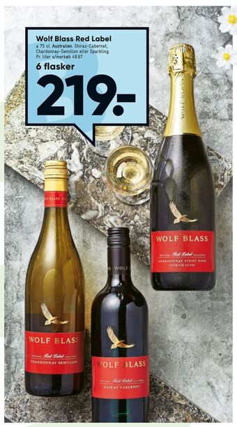 Bilka Wolf Blass Red Label tilbud