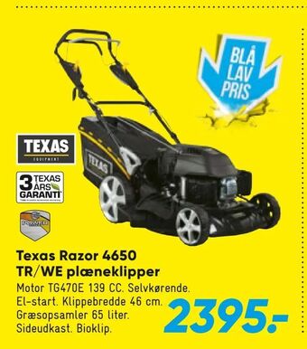 Bilka Texas Razor 4650 TR/WE plæneklipper tilbud