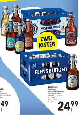 Citti Flensburger Biere oder Küstenlimos verschiedene Sorten, tilbud