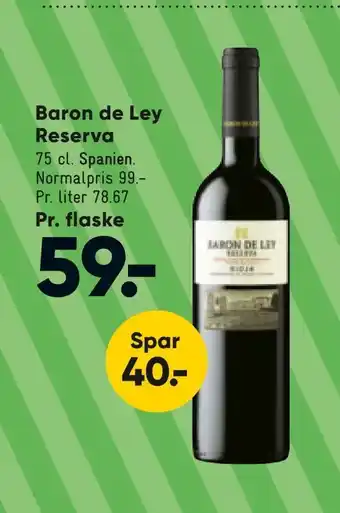 Bilka Baron de Ley Reserva tilbud