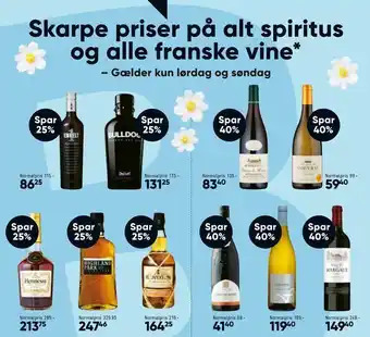 Bilka Skarpe priser på alt spiritus og alle franske vine tilbud