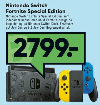 Bilka Nintendo Switch Fortnite Special Edition tilbud