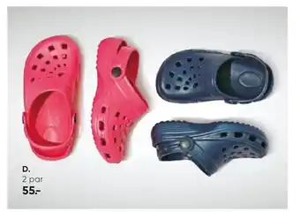 Bilka Clogs. Blå eller pink tilbud