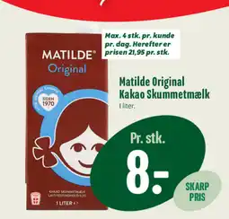 Min Købmand Matilde Original Kakao Skummetmælk tilbud
