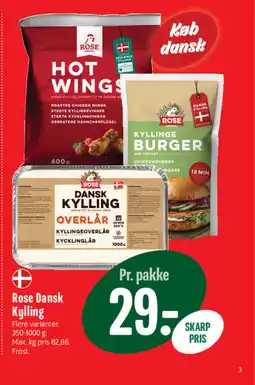 Min Købmand Rose Dansk Kylling tilbud