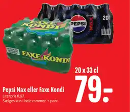 Min Købmand Pepsi Max eller Faxe Kondi tilbud