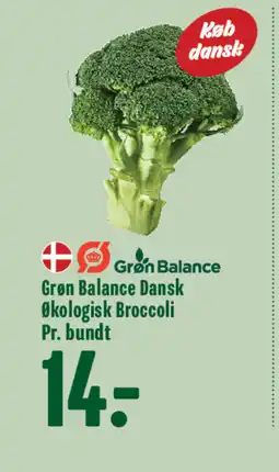 Min Købmand Grøn Balance Dansk Økologisk Broccoli tilbud