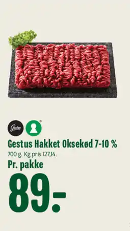 Min Købmand Gestus Hakket Oksekød 7-10 % tilbud