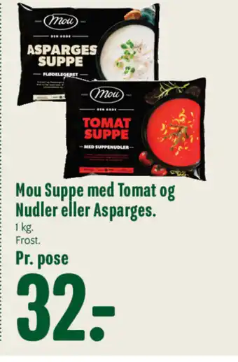 Min Købmand Mou Suppe med Tomat og Nudler eller Asparges tilbud