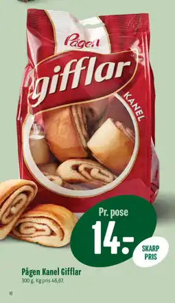 Min Købmand Pågen Kanel Gifflar tilbud