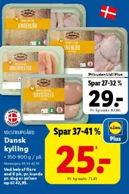 Lidl VILSTRUPGÅRD Dansk kylling tilbud