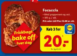 Lidl Focaccia tilbud