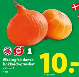 Lidl Økologisk dansk hokkaido græskar tilbud