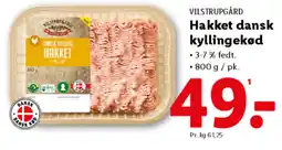 Lidl VILSTRUPGÅRD Hakket dansk kyllingekød tilbud