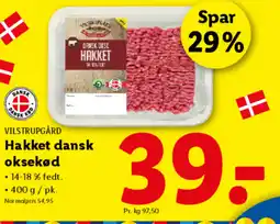 Lidl VILSTRUPGÅRD Hakket dansk oksekød tilbud