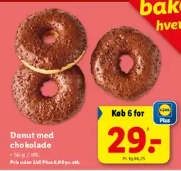Lidl Donut med chokolade tilbud