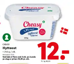 Lidl CHEASY Hytteost tilbud