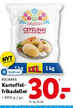 Lidl KULJANKA Kartoffel- frikadeller tilbud