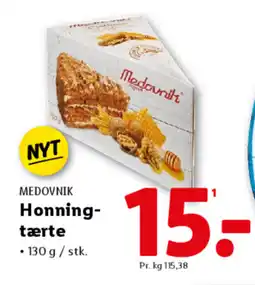 Lidl MEDOVNIK Honning- tærte tilbud