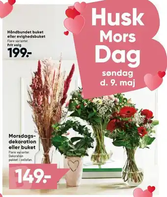 Bilka Morsdagsdekoration eller buket tilbud