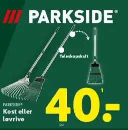 Lidl PARKSIDE Kost eller løvrive tilbud