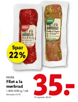 Lidl DELIKA Filet a la mørbrad tilbud