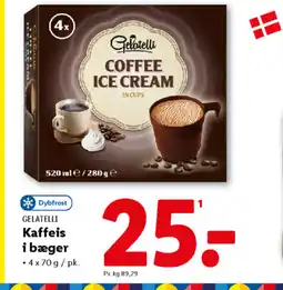 Lidl GELATELLI Kaffe is i bæger tilbud
