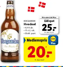 Lidl HOEGAARDEN Hvedeøl tilbud
