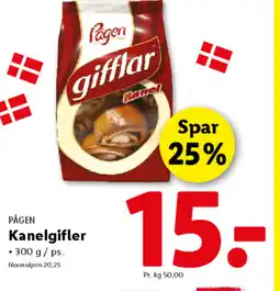 Lidl PÅGEN Kanelgifler tilbud