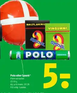 Coop 365 Polo eller Spunk tilbud