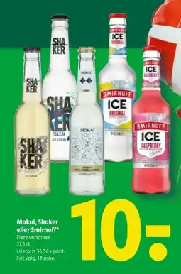 Coop 365 Mokai, Shaker eller Smirnoff tilbud