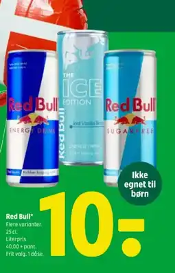 Coop 365 Red Bull tilbud