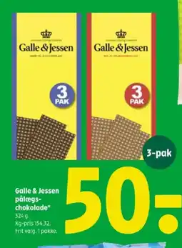Coop 365 Galle & Jessen pålægs- chokolade tilbud