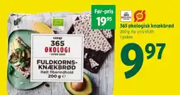 Coop 365 365 økologisk knækbrød tilbud