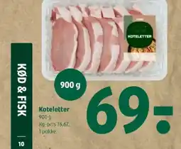 Coop 365 Koteletter tilbud