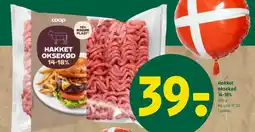 Coop 365 Hakket oksekød 14-18% tilbud