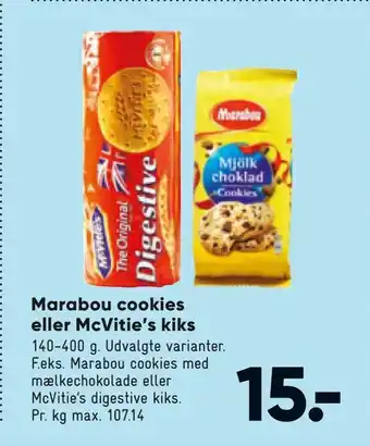Bilka Marabou cookies eller McVitie's kiks tilbud