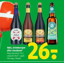 Coop 365 1664, Grimbergen eller Jacobsen tilbud