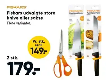 Bilka Fiskars udvalgte store knive eller sakse tilbud