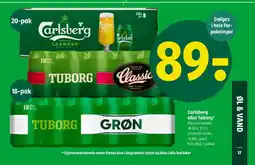 Coop 365 Carlsberg eller Tuborg tilbud