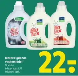 Coop 365 Biotex flydende vaskemiddel tilbud