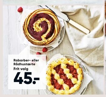 Bilka Rabarber- eller Rådhustærte tilbud