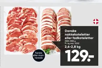 Danske nakkekoteletter eller fadkoteletter