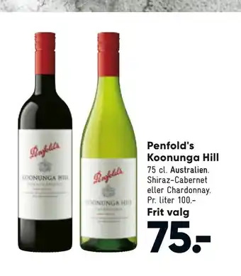 Bilka Penfold's Koonunga Hill tilbud